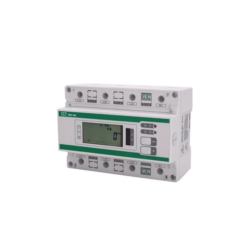 CET PMC-340 3 Ph 4 Wire AC large LCD display digital analog  kwh meter with ct input