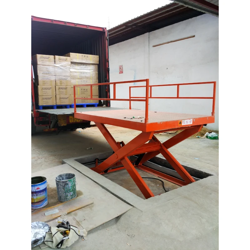 Hot 10 ton Electric Scissor Stationary Lift Platform for Warehouse Cargo Fixed hydraulic mini Three scissor lift platform table