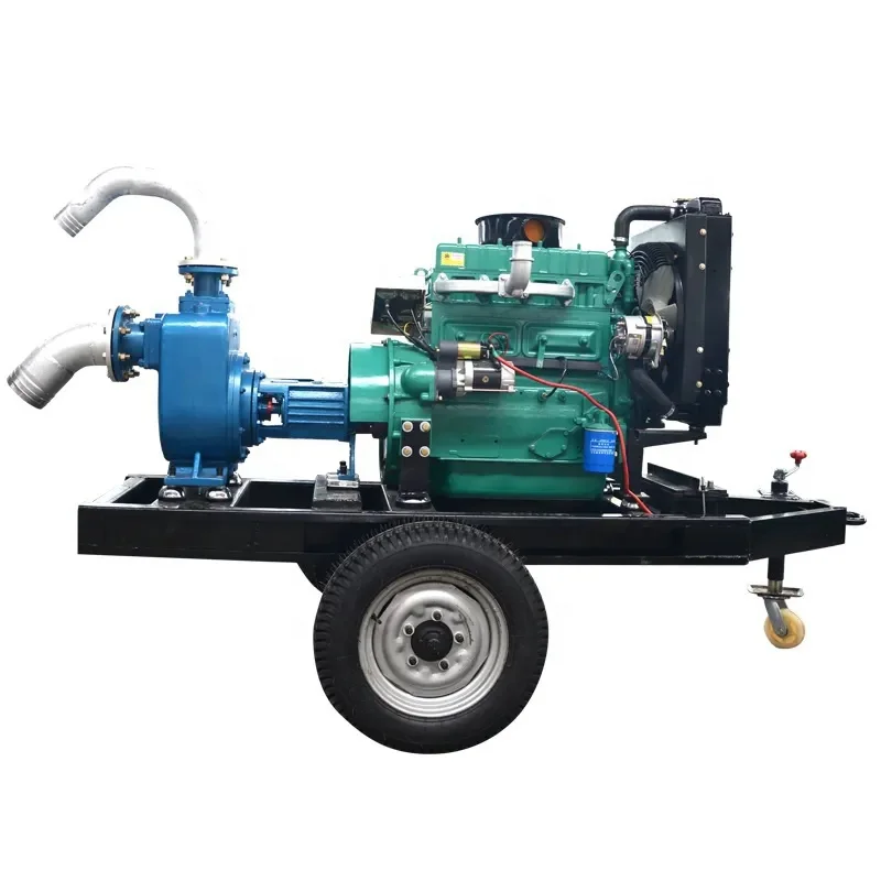 large capacity multi cylinder diesel agriculture irrigation self-priming river water pump