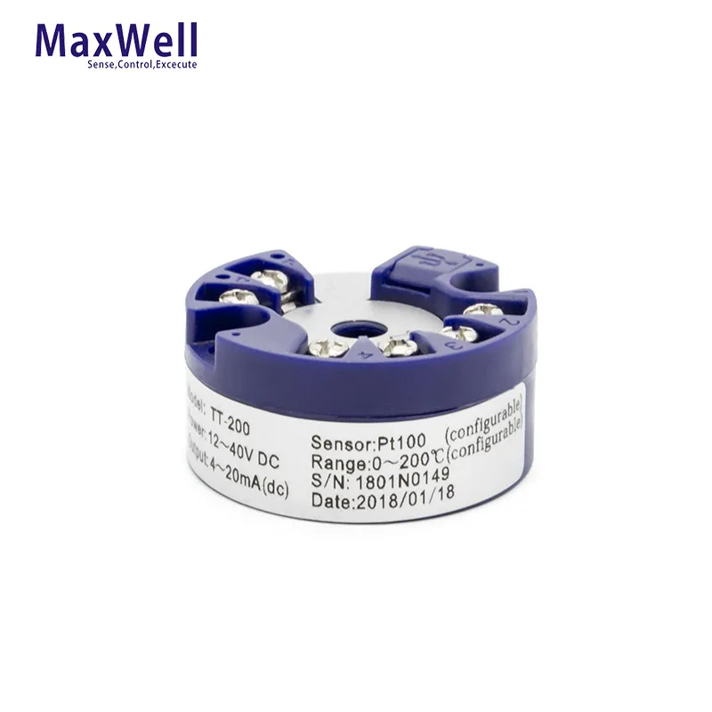 Maxwell smart head mounted temperature transmitter