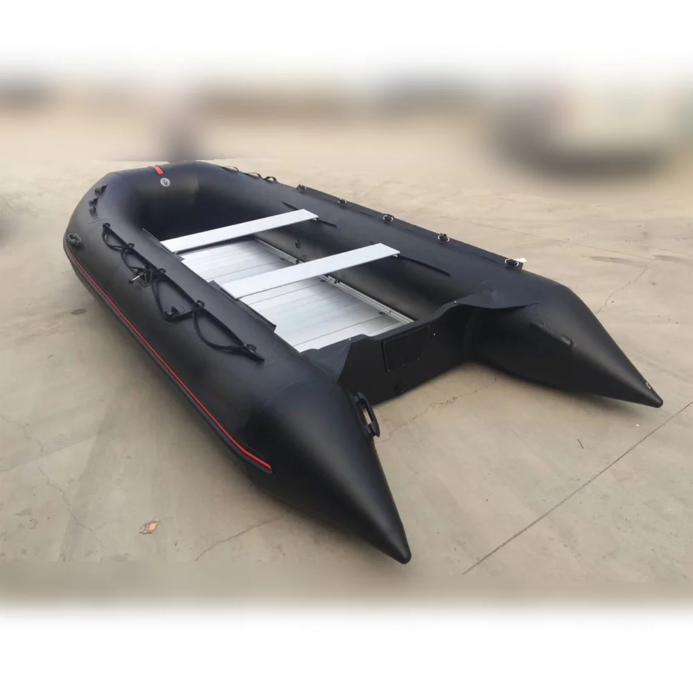 3.6M inflatable boat inflatable yacht kayak paddle boat with PVC high pressure air tube and aluminum floor
