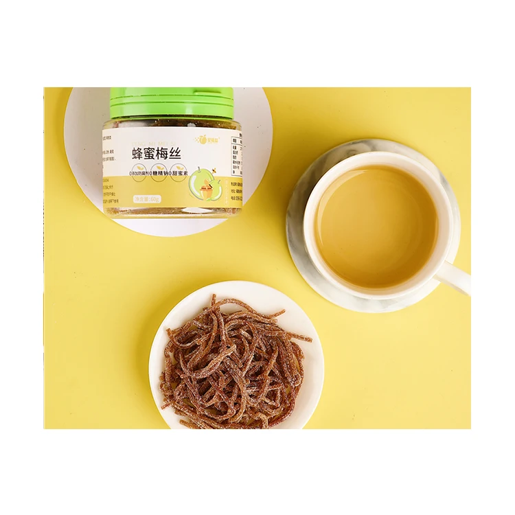 Factory Hot Sale OEM Private Label Original Honey Perilla Tangerine peel Prune Fruity Straw Sour Belt Plum Laces Plum Candy