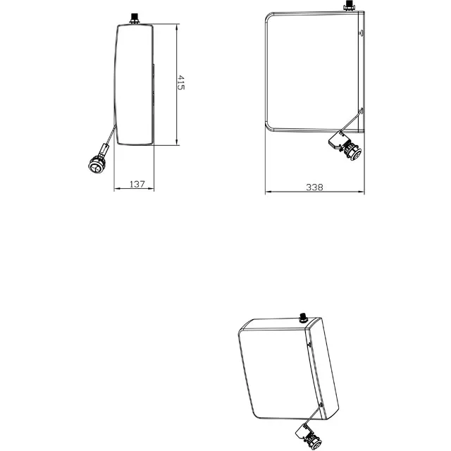 NUCA popular toilet cistern wall hang wall-hang concealed 9 litre water tank flushing cistern parts cover float valve
