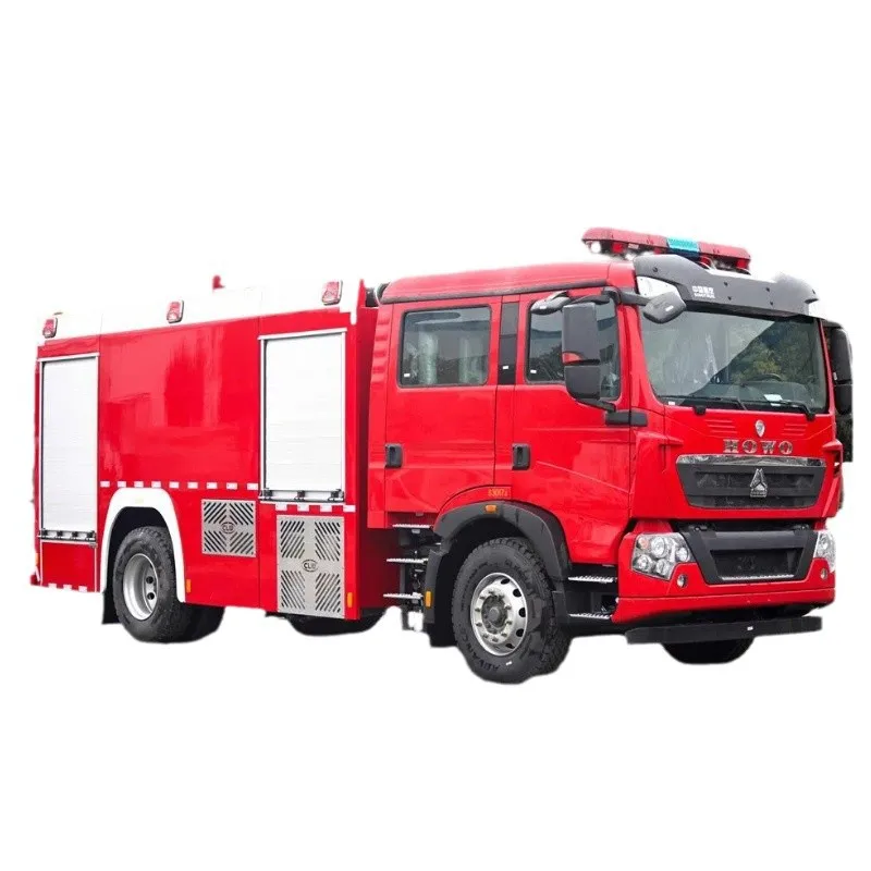 HOWO 8Ton 8000L Water Foam Fire Truck New Diesel Pumper Manual Transmission 4x2 6x4 Drive Options Fire Fighting Equipment Truck