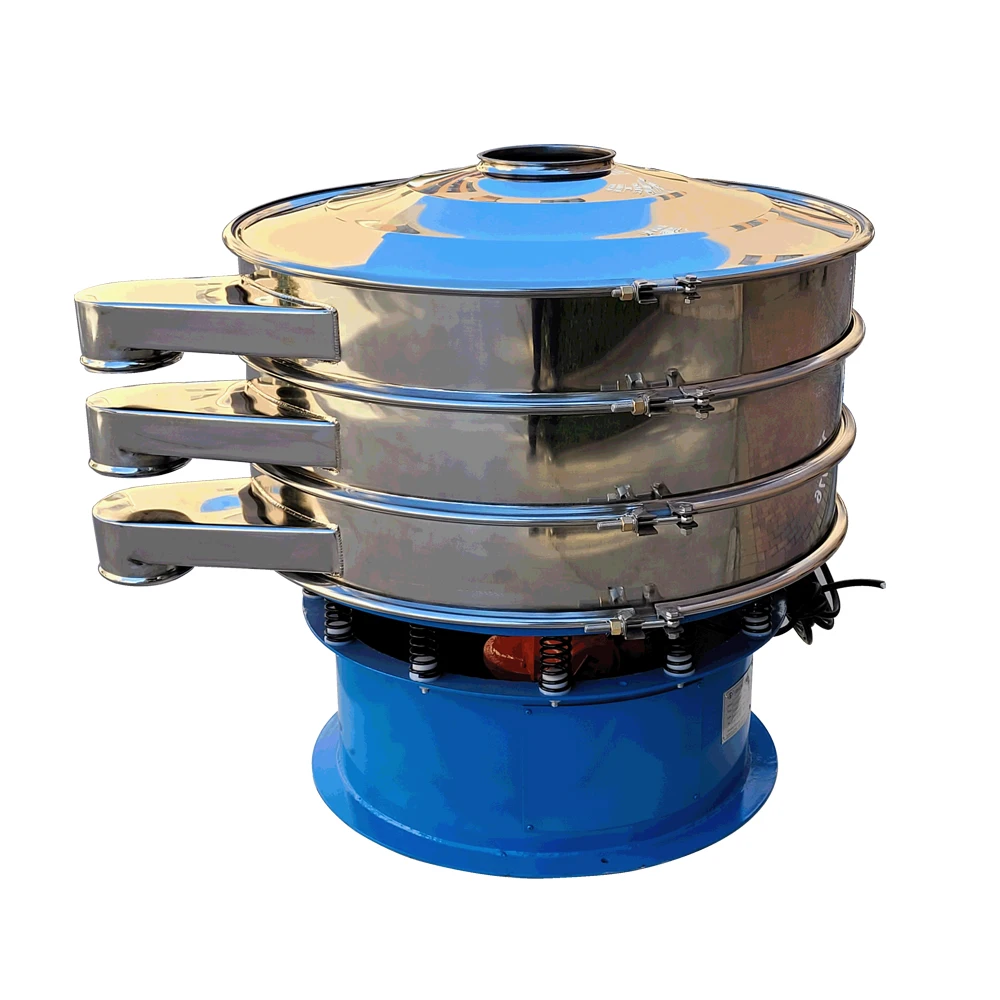 Palm oil liquid filtration round rotary vibro separator