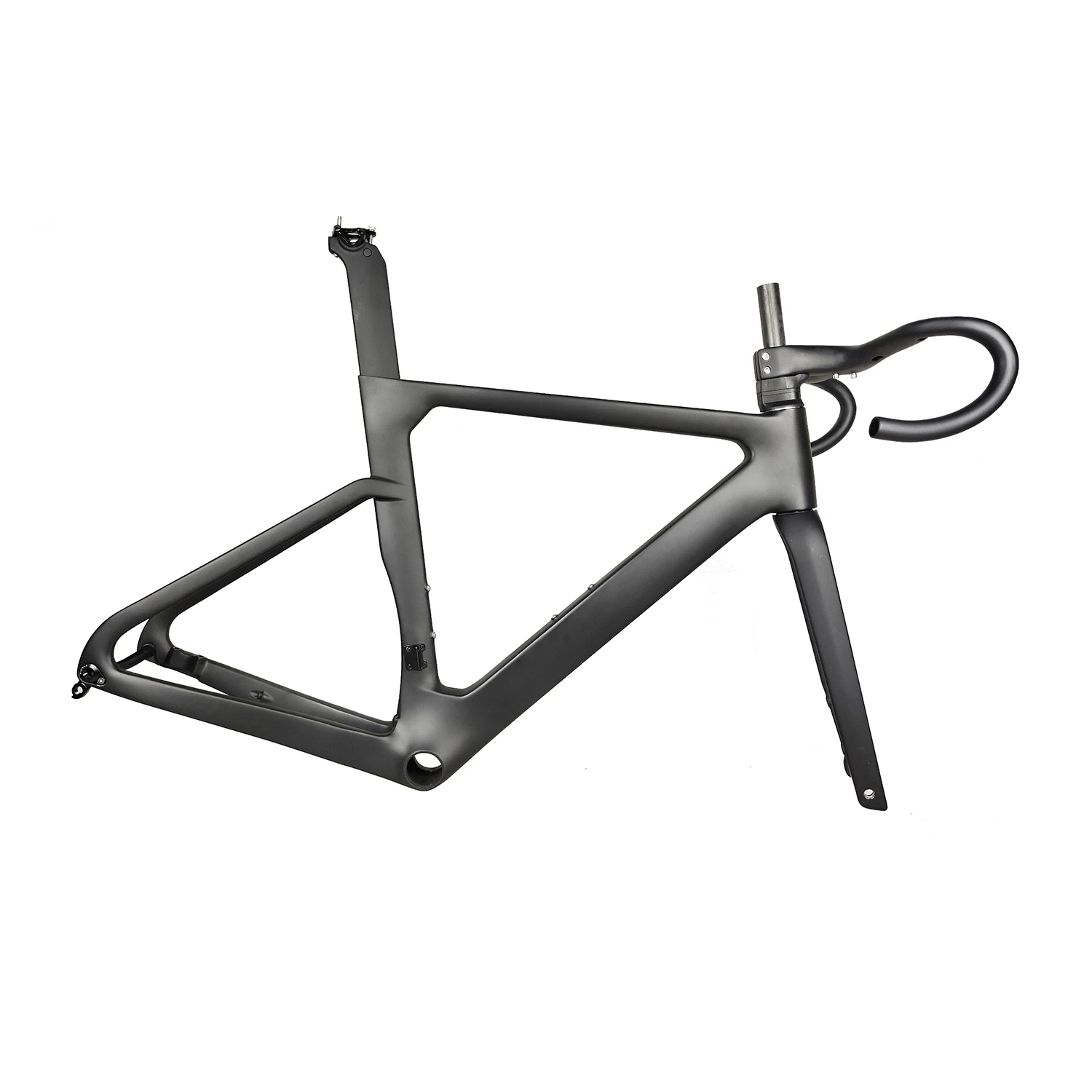Aero Super Light Internal Routing Bicycle Frameset Road Bicycle Frame T800 Toray Fiber Disc Brake Frameset TRF63