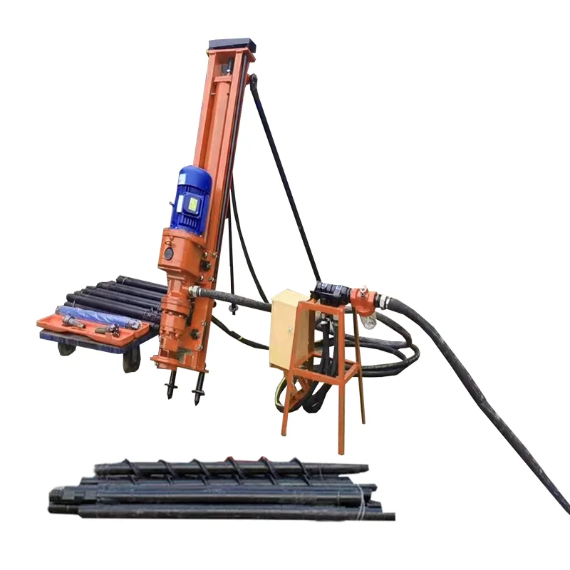 Portable 20m drill depth ZDD100 DTH blasting drilling rig machine used in open mining