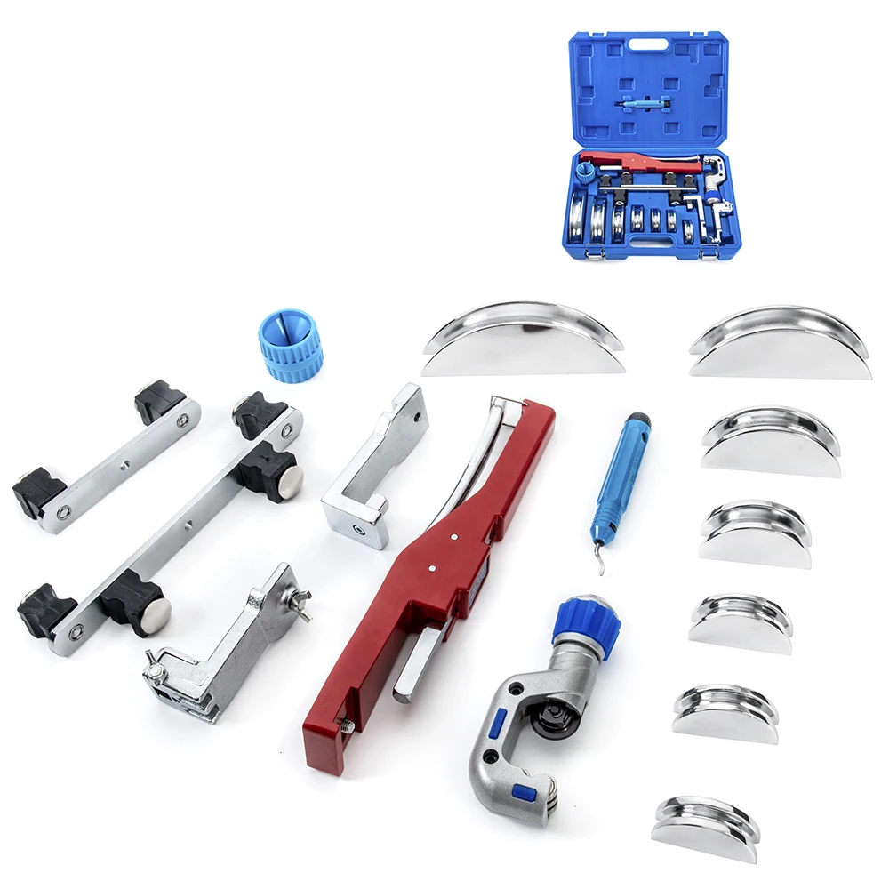 Portable Multi-functional Pipe Tube Bender Tool Kit Hydraulic Crimping Tools for Copper and Aluminum Terminal Bending Cutter