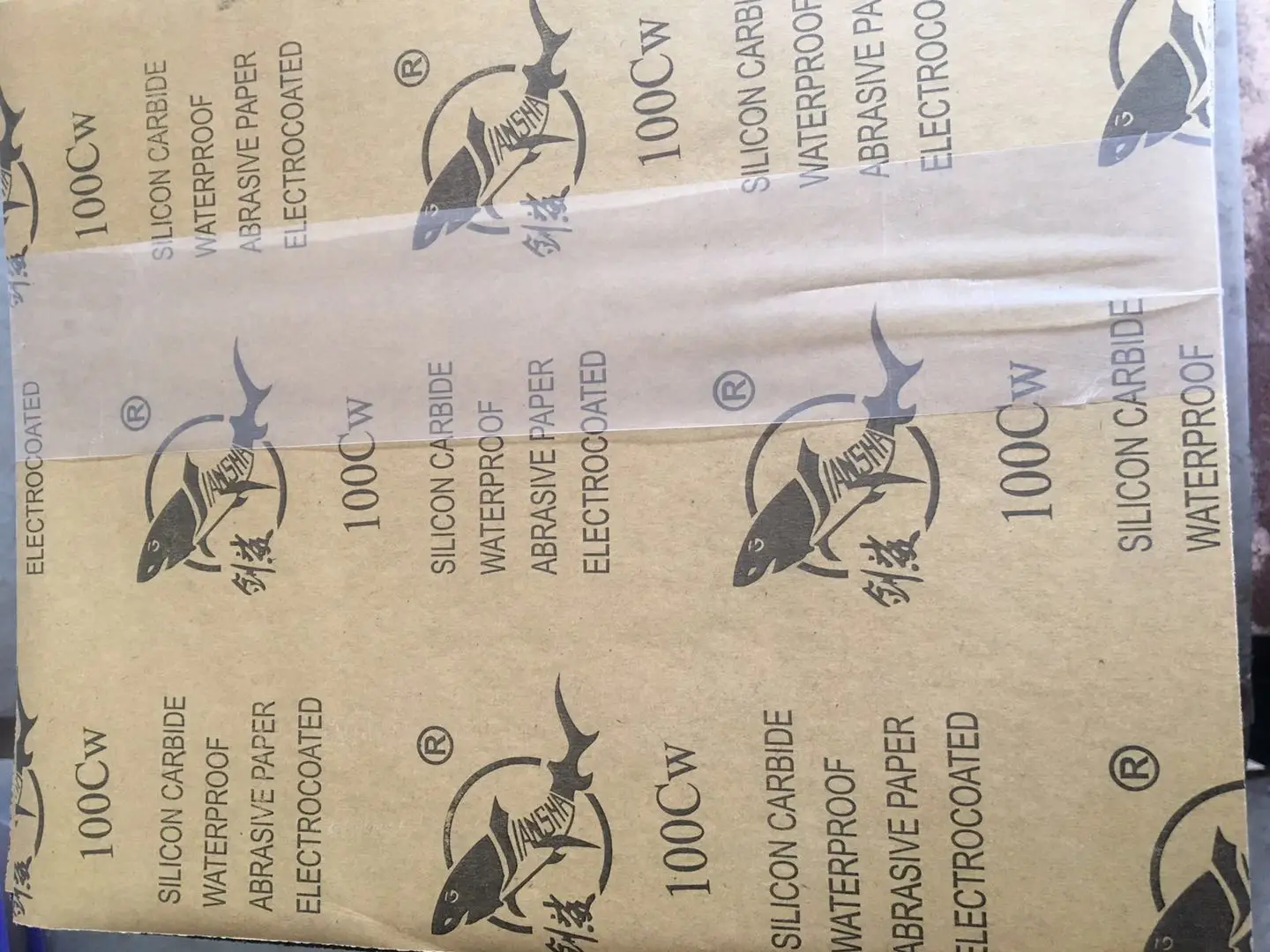 water abrasive sandpaper