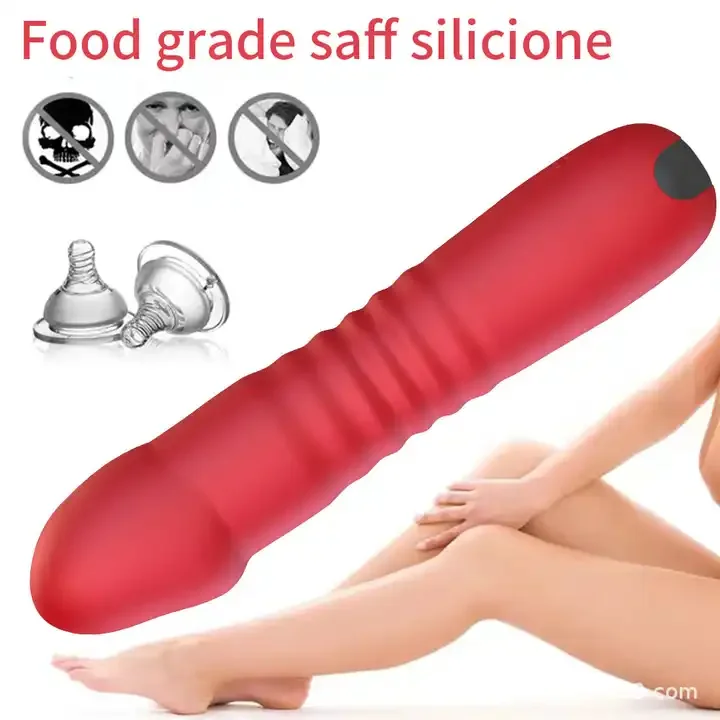 Silicone Telescopic Bullet Vibrator USB Charging Mini Wand Massager Clitoral Stimulator Realistic Dildo Clitoris Massager Toy