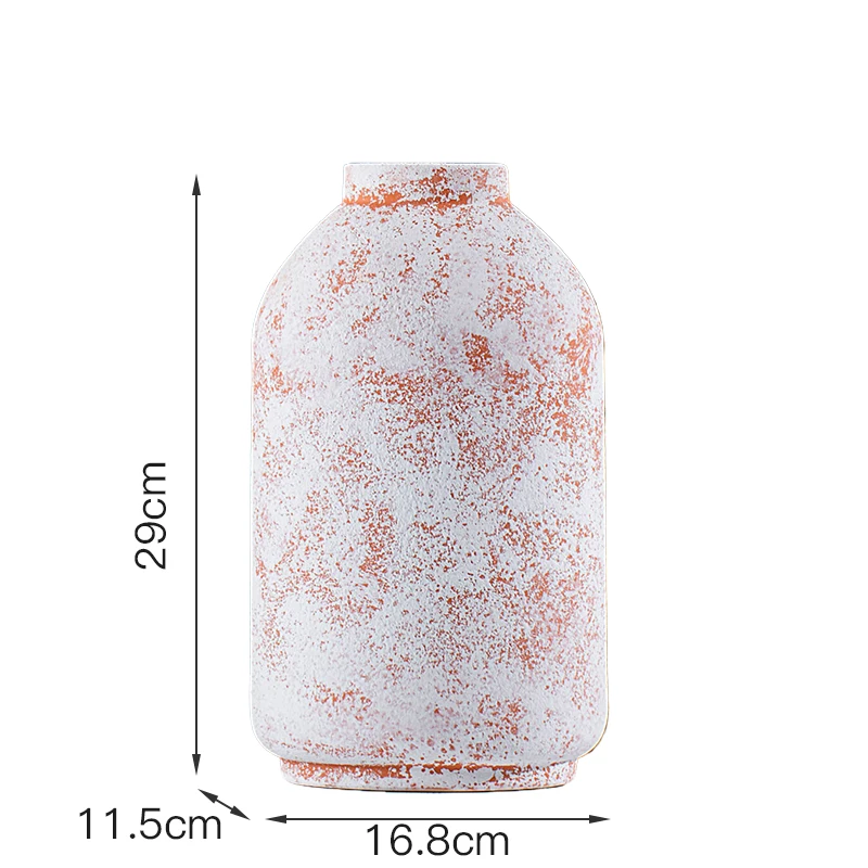 2024 Modern Minimalist Rustic Ceramic Flower Vase Art Deco Design Tabletop Decorative Ceramic Vase Interior Congratulations