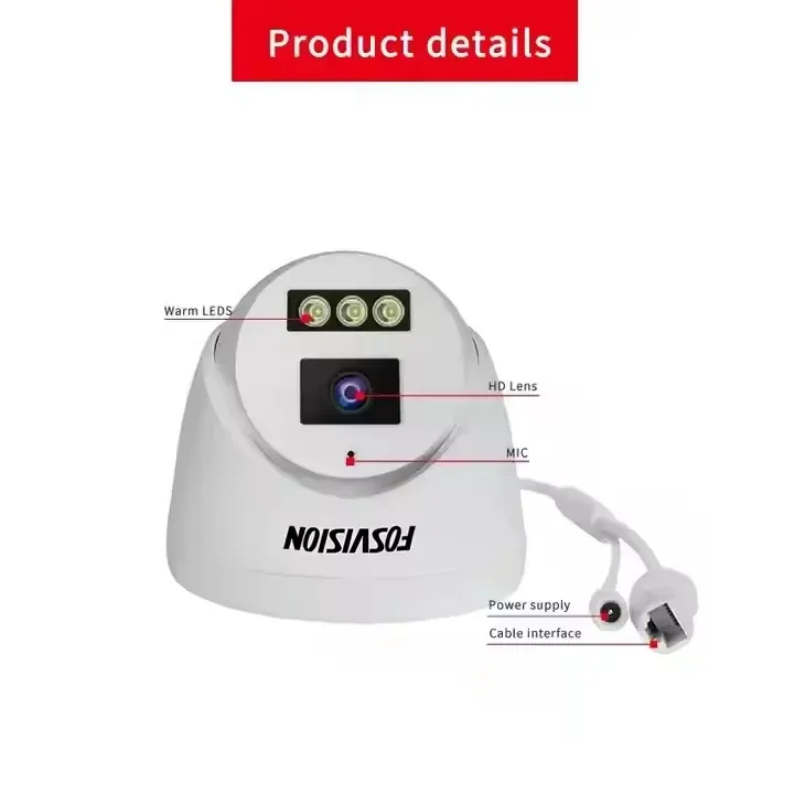 Fosvision новый продукт 4mp Ip Poe Nvr система камеры видеонаблюдения комплект 8 каналов домашняя безопасности CCTV двухстороннее аудио