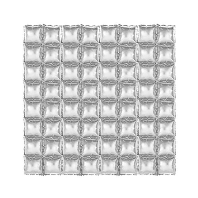Factory Wholesale Balloon double-row square curtain foil balloons background wall supplier