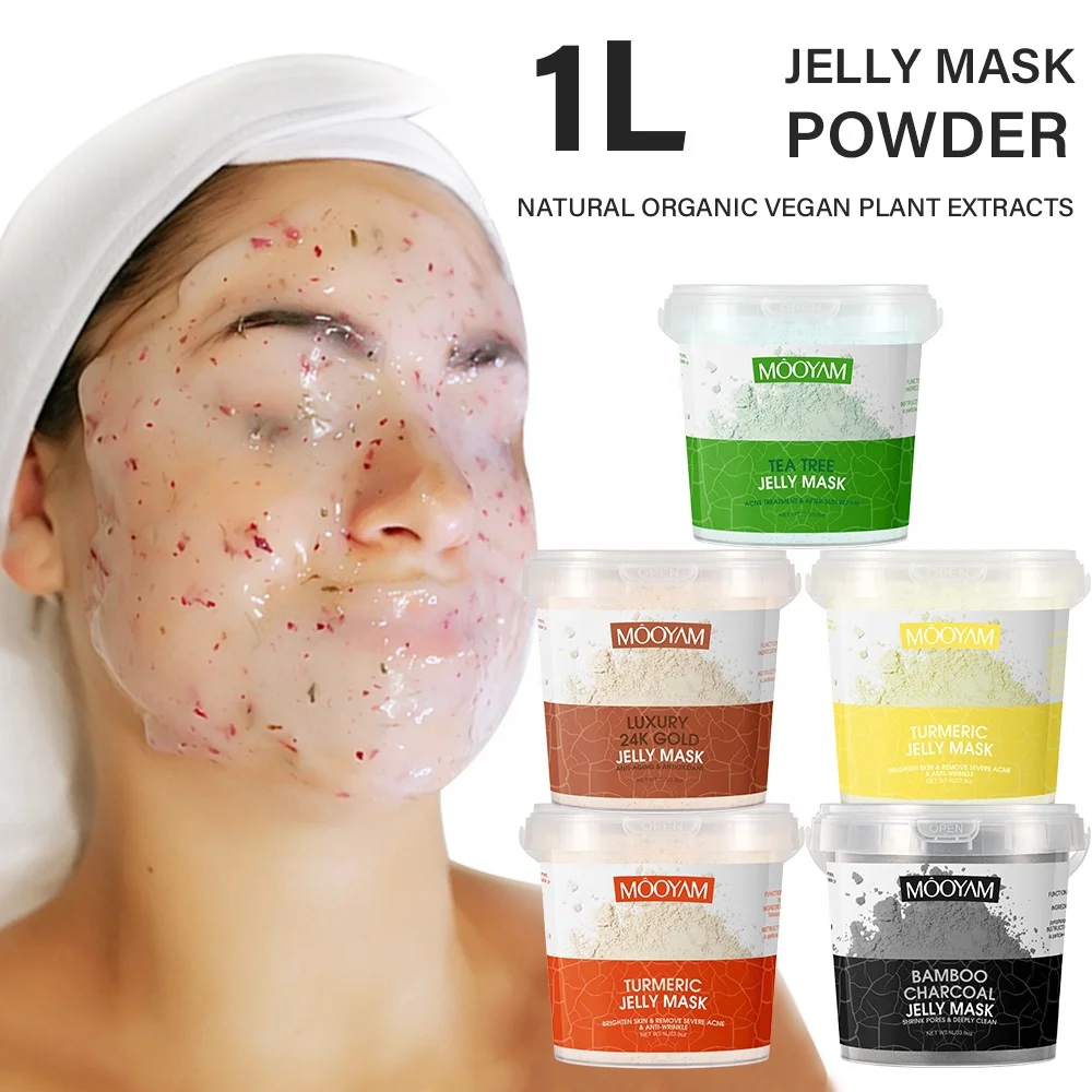 1L Skin Care Korea Gel Powder Face Mask,Natural Collagen Crystal Facial Mask,Anti Aging Hydro Jelly Mask Powder