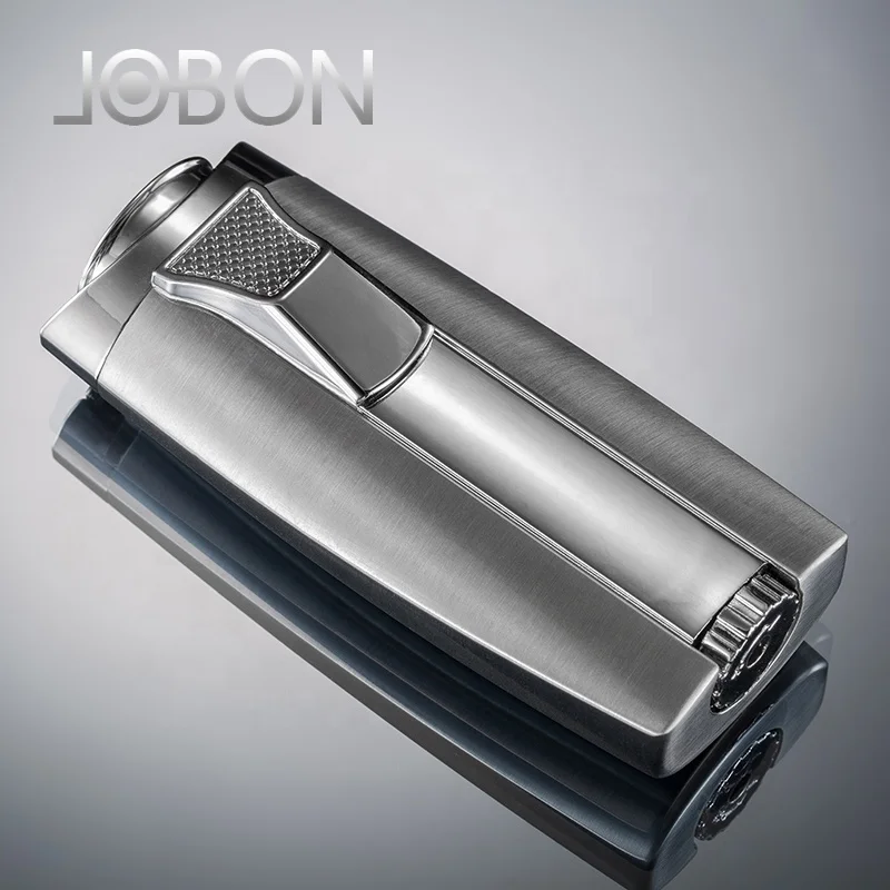 Оптовая продажа стильная металлическая Бутановая газовая зажигалка JOBON smoke с индивидуальным