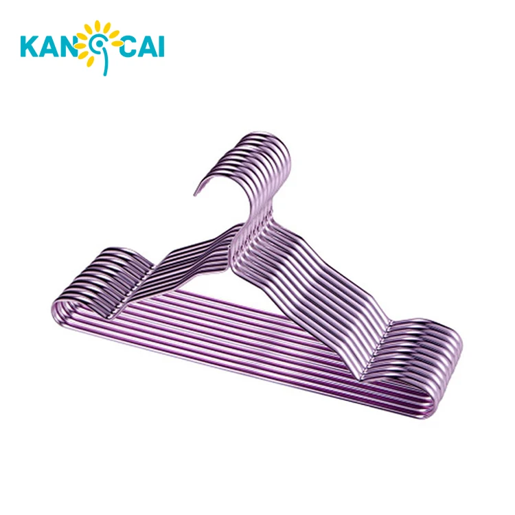 Al por mayor aluminio oro rosa ganchos para ropa