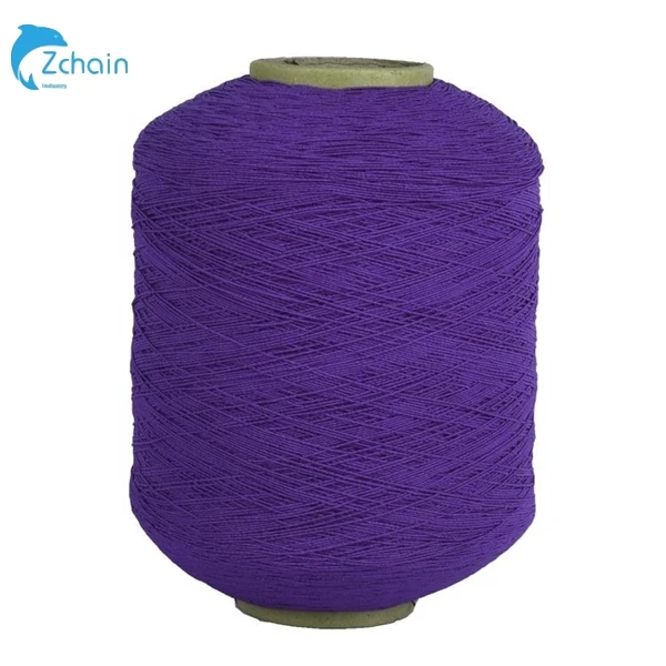 Free Sample Spandex Lycra Yarn Rubber Thread Factory Manufacture Elastic Polyester Rubber Covered Yarn For Socks