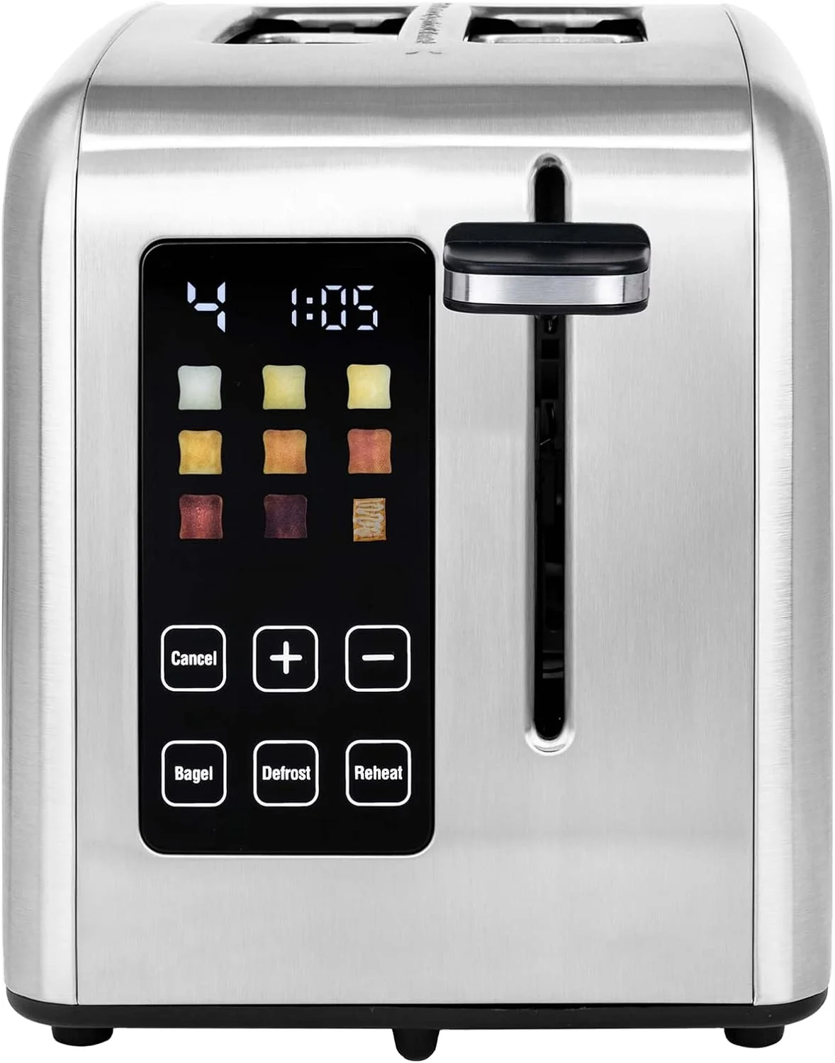 New Design Stainless Steel Bread Toaster with Large Digital Screen and Touch Control Multiple Functions Smart Toaster