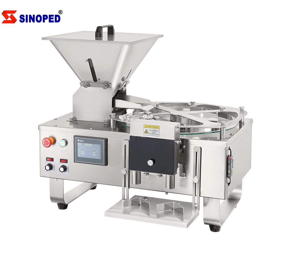 SINOPED new type no bottle no filling capsule tablet softgel gummy bears filling counting machine