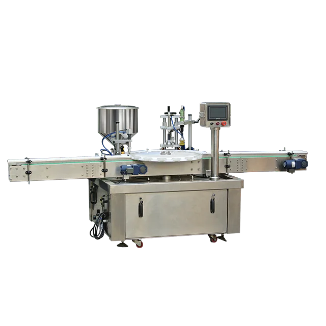 superior quality rotating disc filling bottle machine liquid machinery liquid filling
