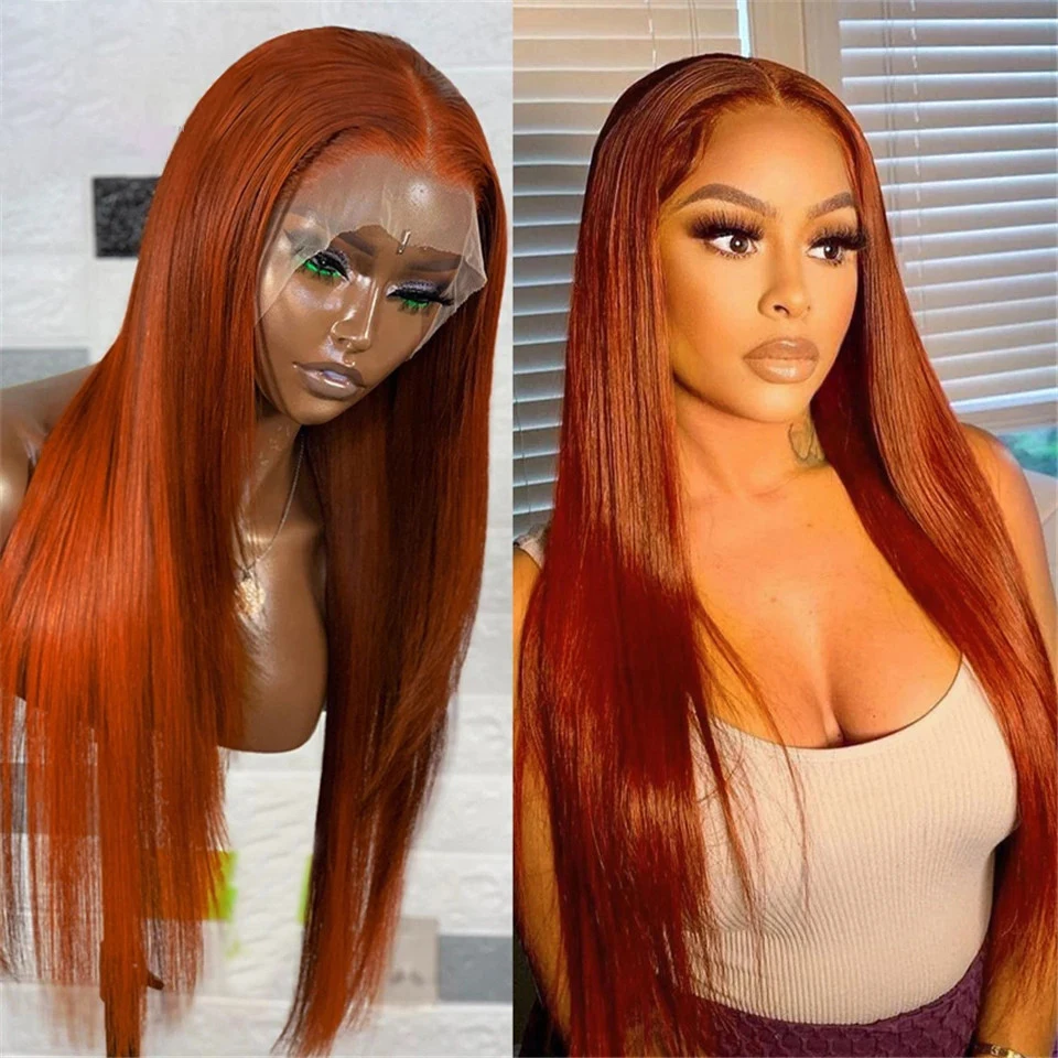 #350 Color Wigs 180 Density 100% Human Virgin Hair Supplier Colorful  Wigs Transparent Invisible Lace  Wigs