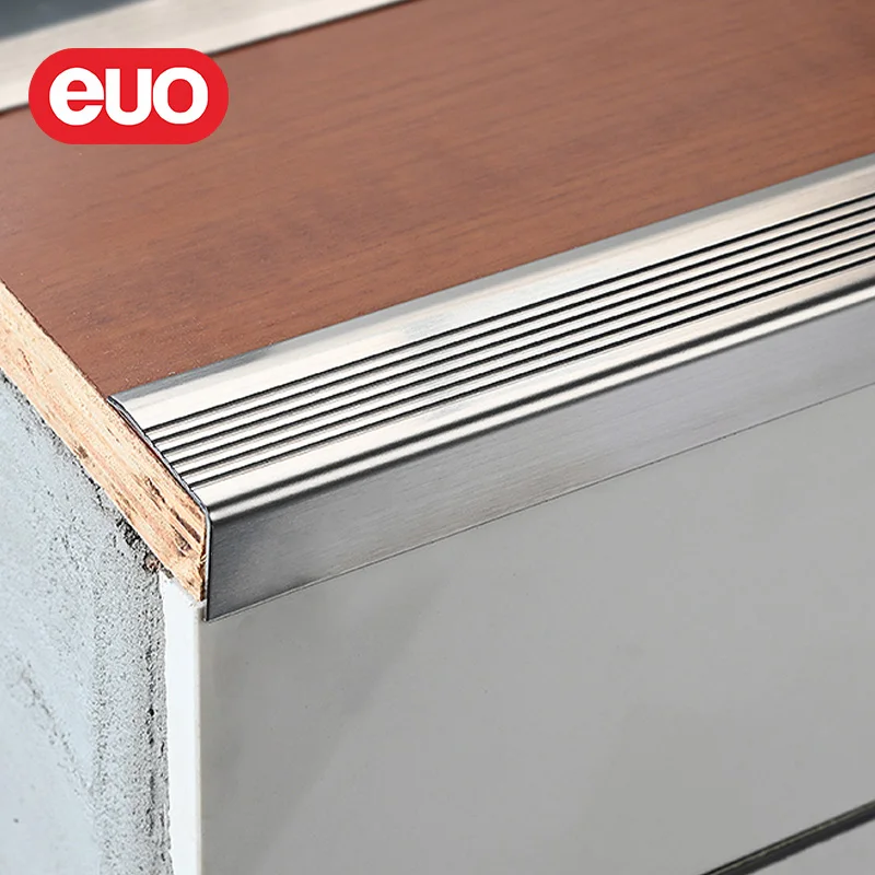 euo wholesale manufacturer stainless stair nosing trims for ceramic tile