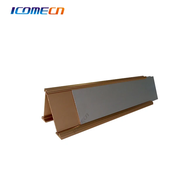 Metal double face, double side desk sign holder