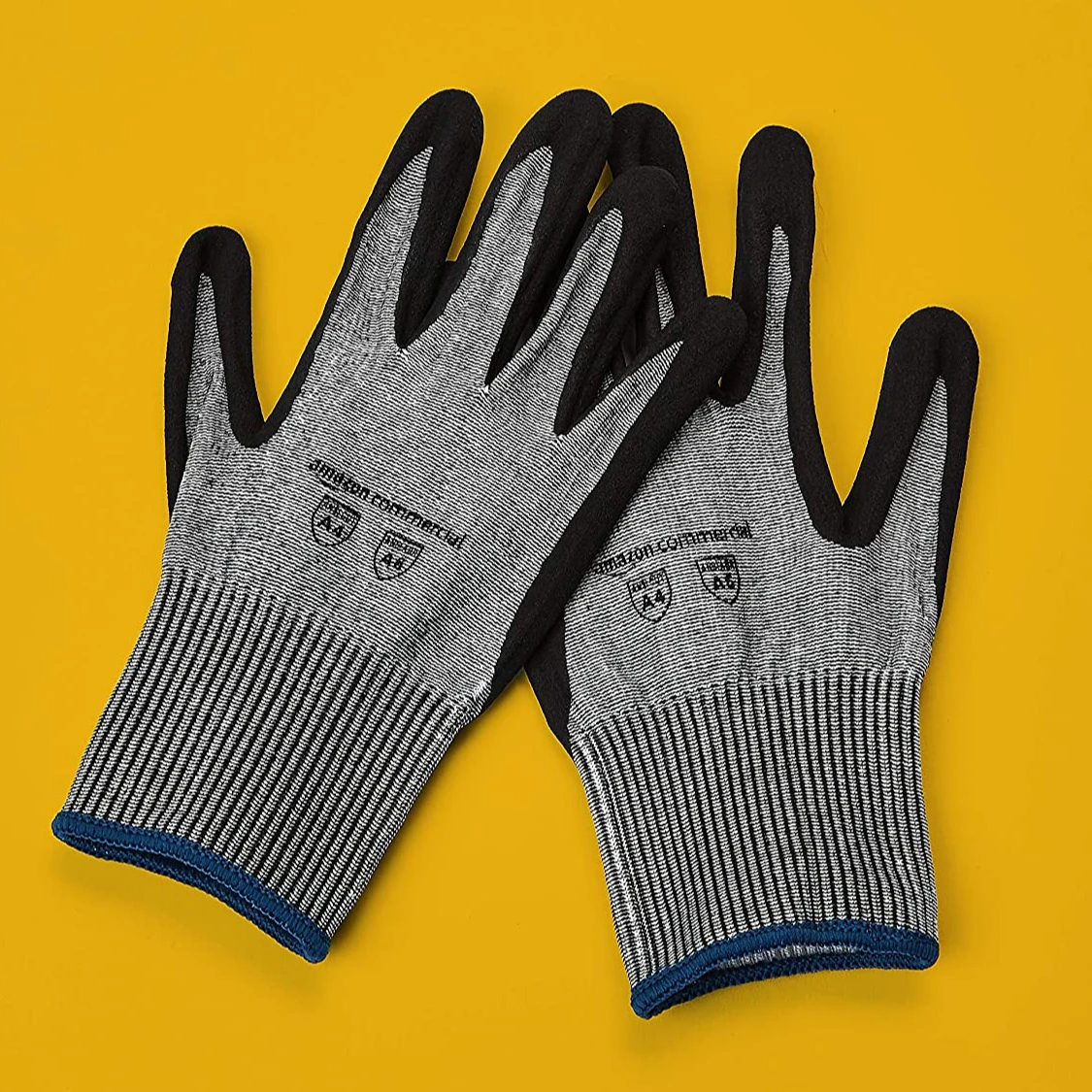 Cut Resistant Liner & Nitrile  (Salt & Pepper/Black), Size XL, 1 Pair