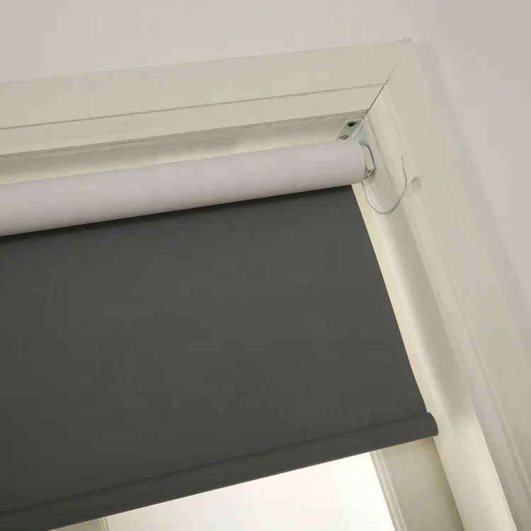 White coated solar shades electric motorized blinds for windows