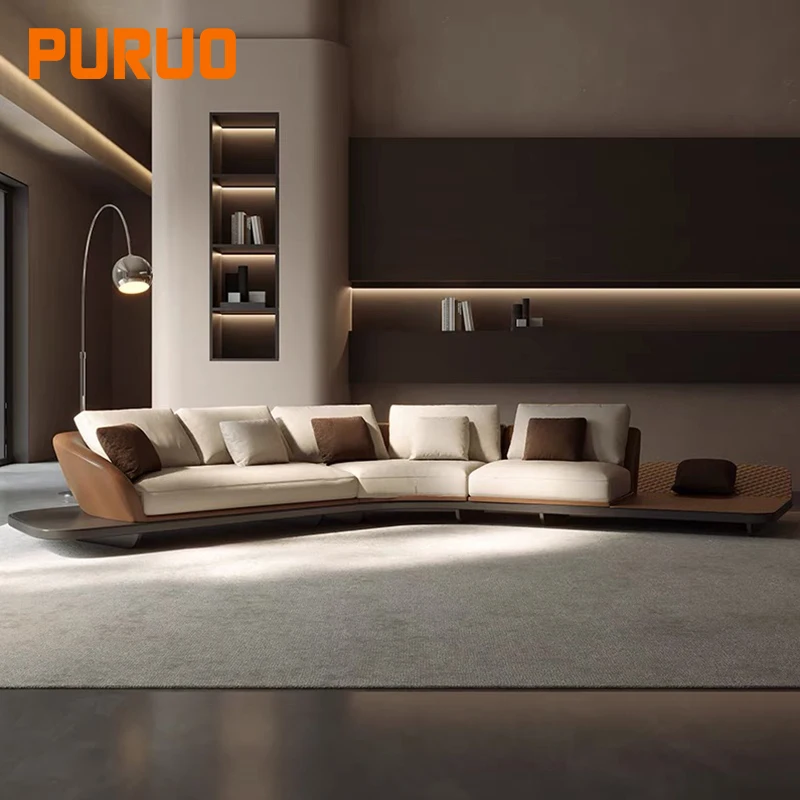 Puruo living room modular sofa set upholstery fabric most popular high quality home furniture from china living room sofa couch