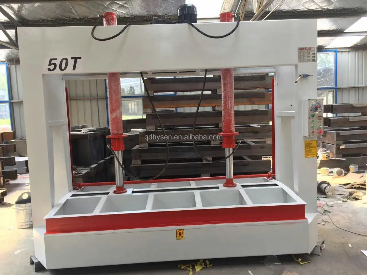 Woodworking Machinery Wood Laminated Core Surface Door Veneer Hydraulic Cold Press Machine