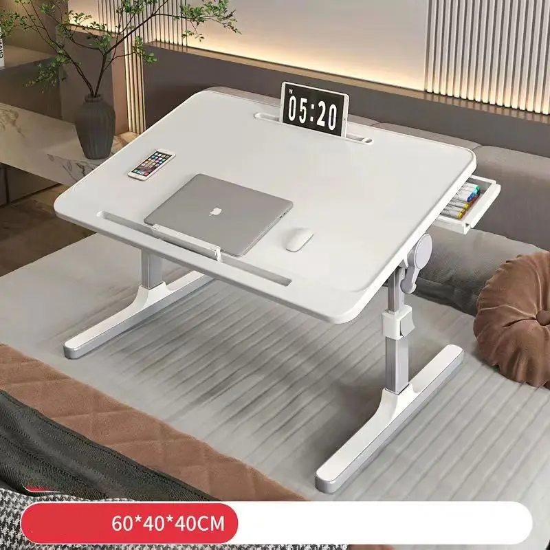 Study Notebook Table Portable Standing Desk Leather Surface Laptop Desk Laptop Computer Lap Desk
