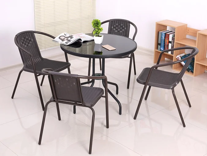 
Modern design outdoor nordic table and chair plastic garden outdoor 