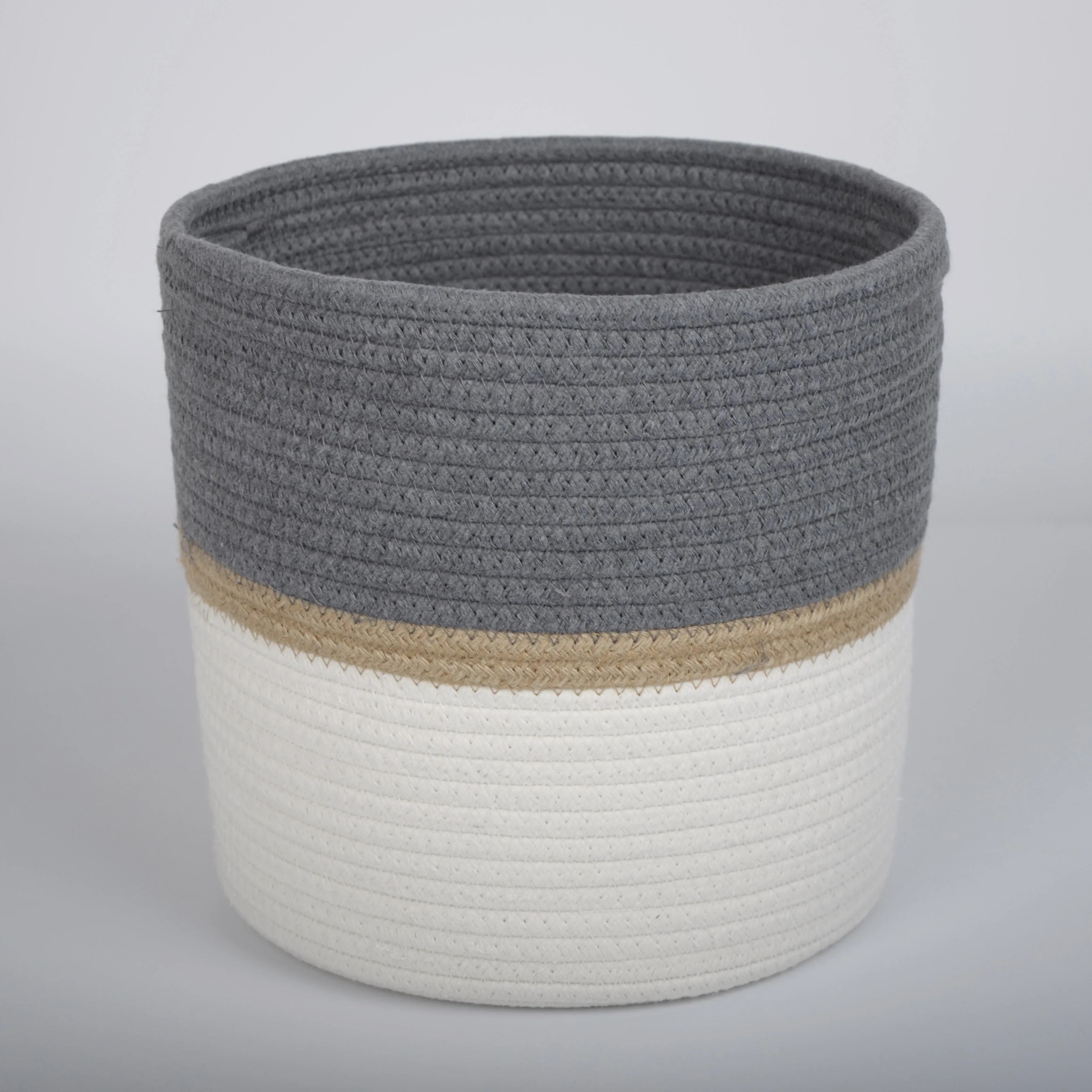 cotton macrame rope Custom large capacity multi-functional sorting and cleaning storage basket dirty clothes basket