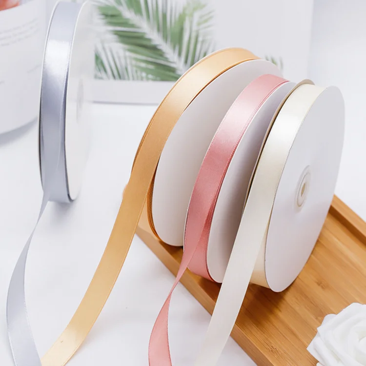
2021 manufacturers wholesale 1.5cm cake ribbon fresh flower ribbon baking gift packaging decoration silk ribbon customize 