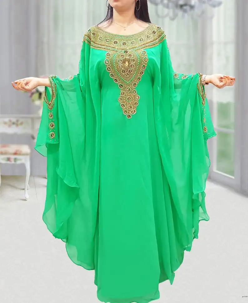 Dubai Abaya Muslim dress Women Evening Dresses Moroccan Wedding Kaftan Abaya plus size islamic clothing