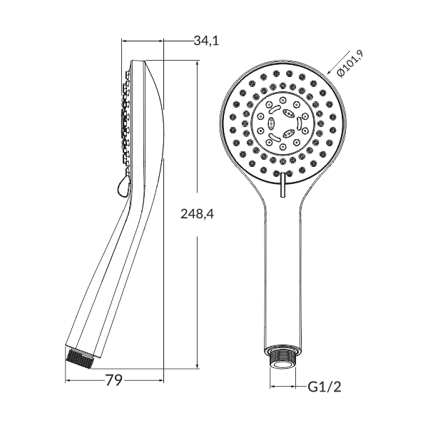 Professional Manufacture Cheap Wholesale Brushed Brass 3 Functions Round Thermostatic Shower Set