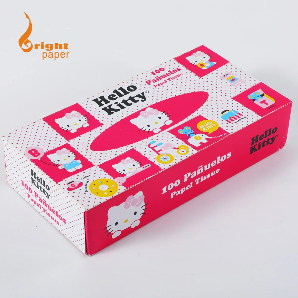 Wholesale Bulk 2 Ply 60 Sheets OEM Logo Box Virgin Wood Pulp Facial Tissues Paper