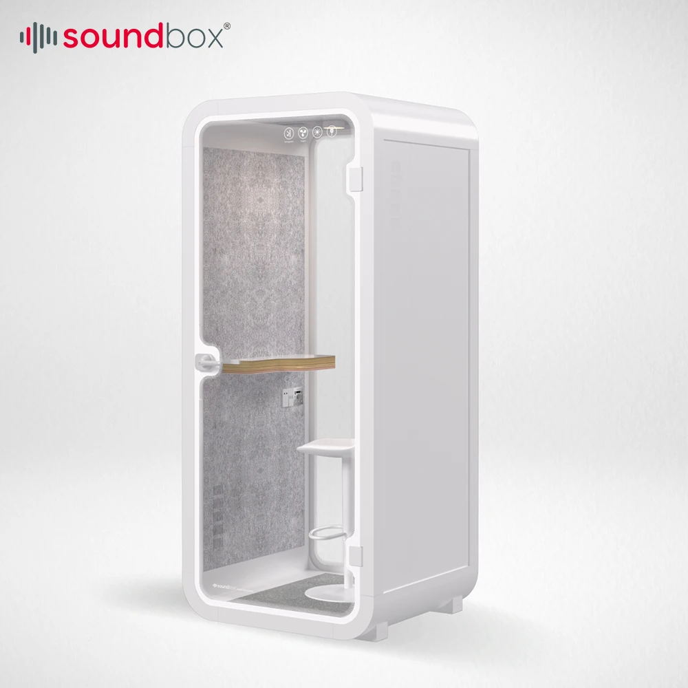 Soundbox Soundproof Cabin Small Phone Booth For Sale With Ventilation System Modern Acoustic Cabin Work Pod