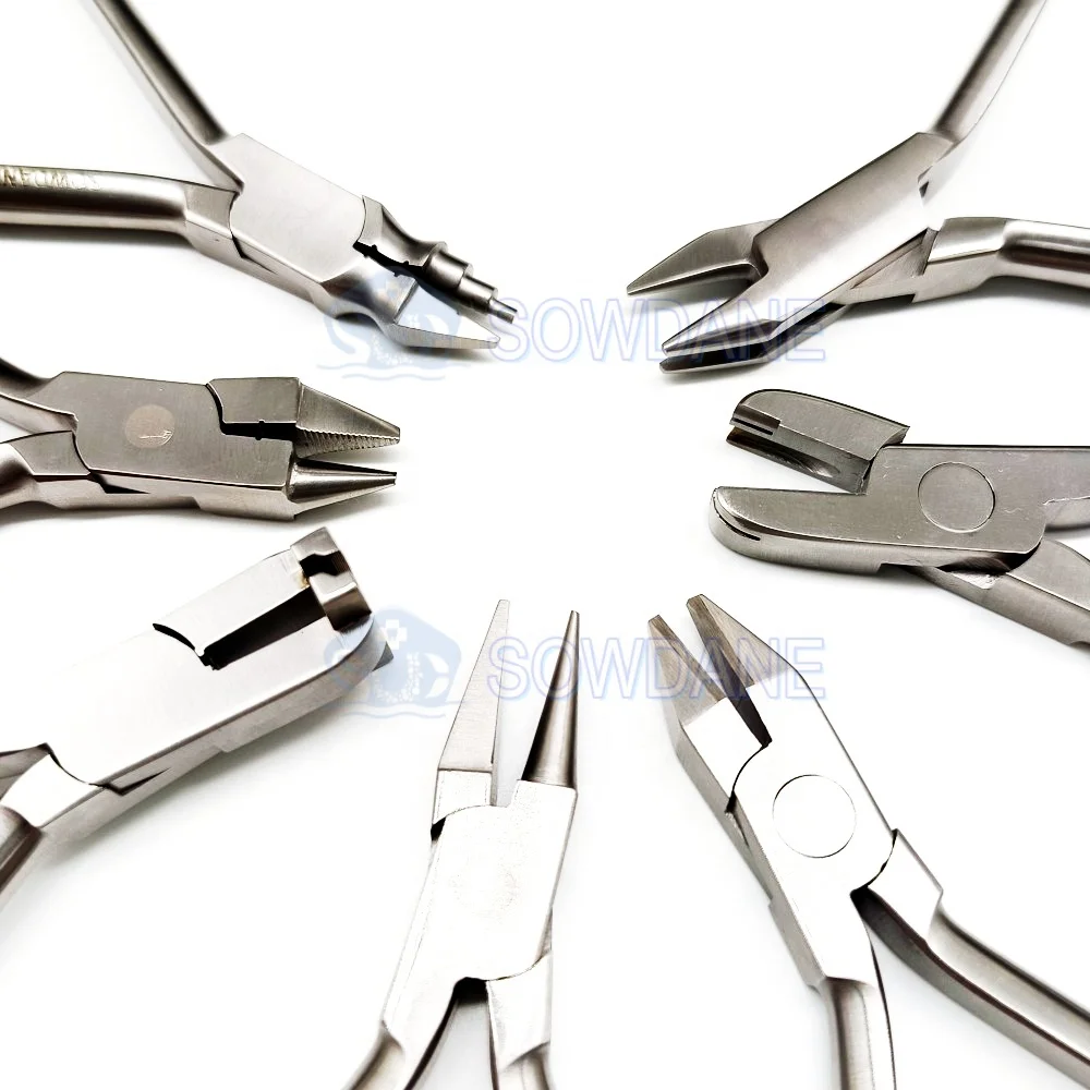 Dental Lab Orthodontic Plier Nance Loop bending plier Archwire bending Forceps Step forming  Special Adam plier