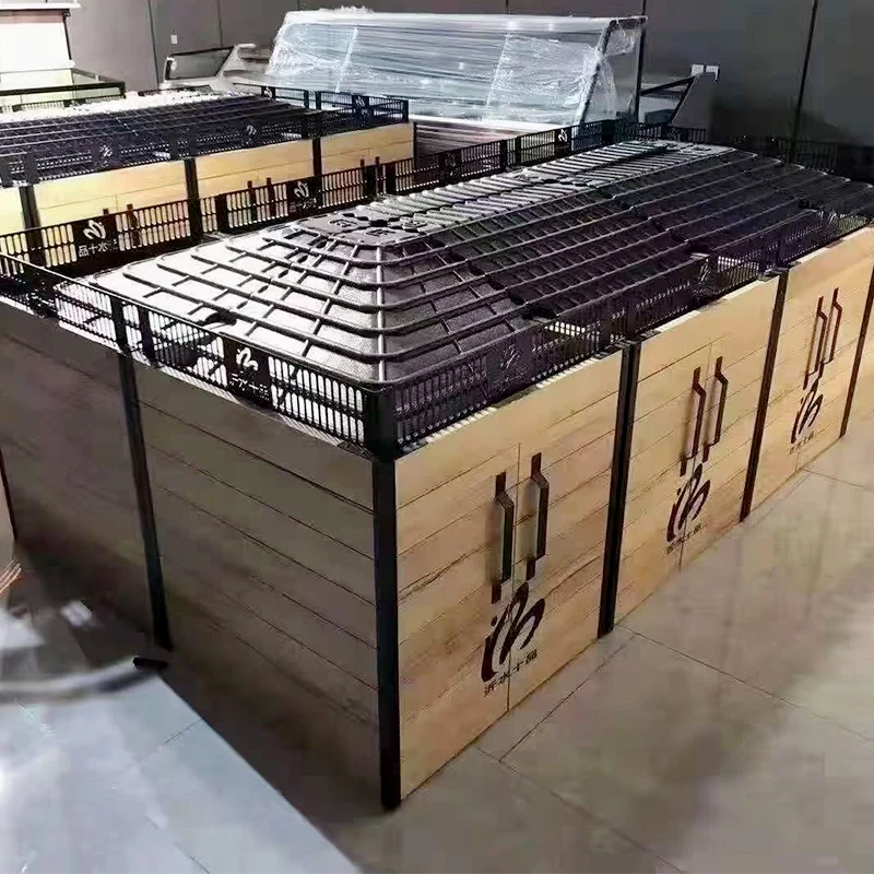 Meicheng Durable Steel Supermarket Fruit Vegetable Display Rack Stand for Grocery Store