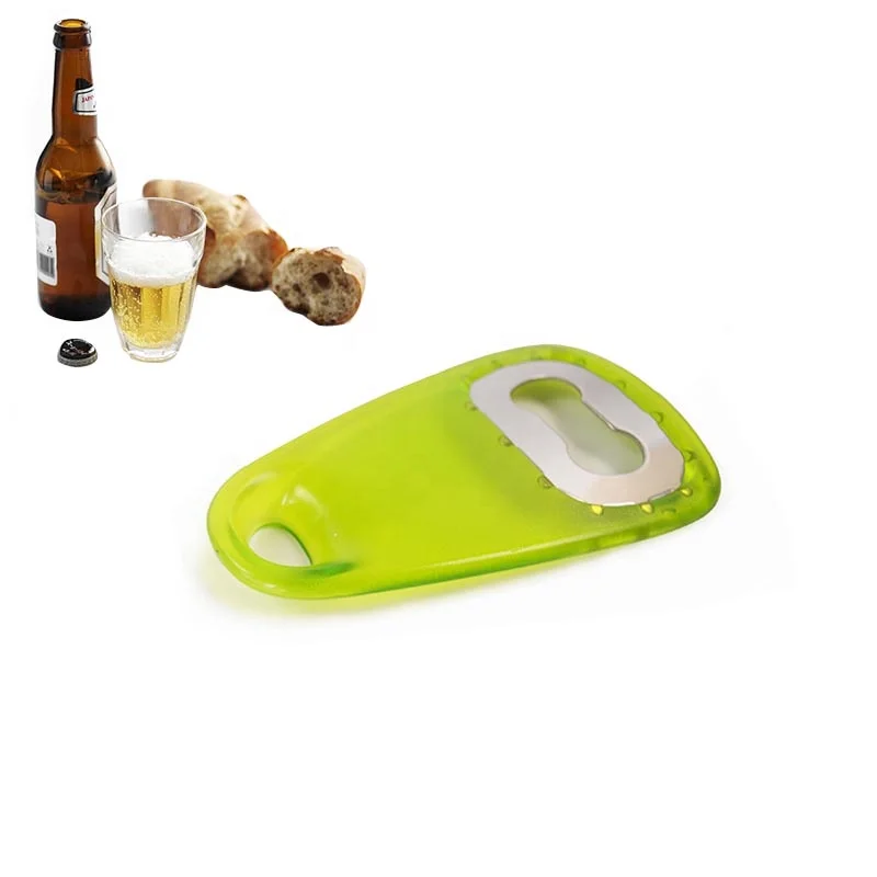 Top Selling Logo printing Stainless Steel Opener with Plastic Handle