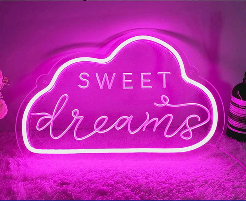 QIYAADV Custom happy birthday Neon Sign Led Neon Sign Waterproof Luminous Acrylic Led