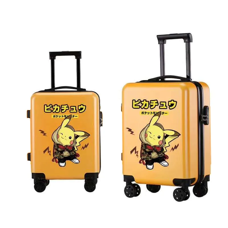 Красочный жесткий детский Дорожный чемодан, мультяшный комплект багажа, отличный Детский чемодан для детей