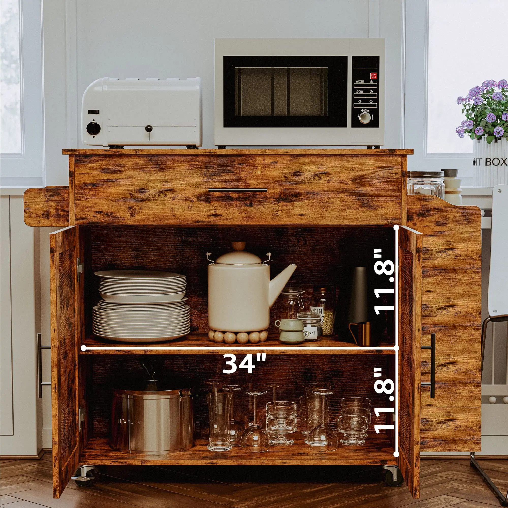 Kitchen Island with Storage Rolling Kitchen Island on Wheels with Drop Leaf Kitchen Cart Island Table