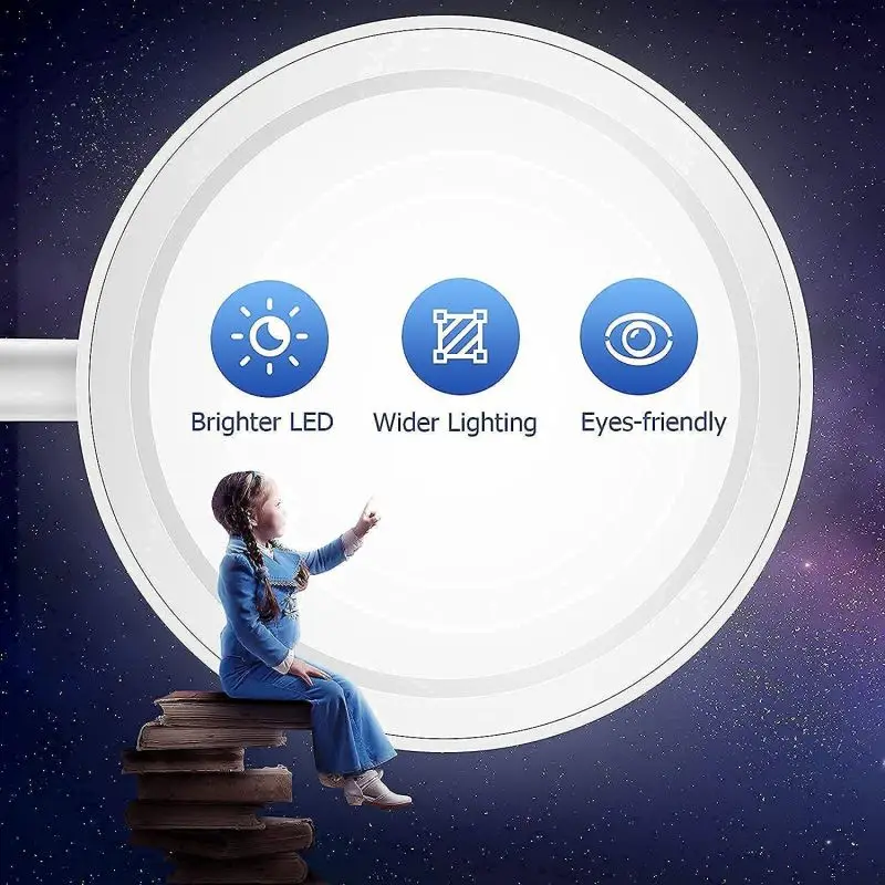 Table Lamps USB Charging 9 Lighting Modes Cute Desk Lamp LED Home Flexible Gooseneck Pen Holder Rechargeable Touch Control