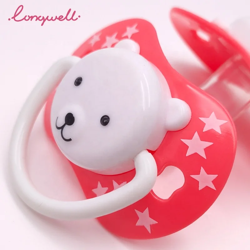 Ningbo Longwell OEM/ODM PP Baby Pacifier BPA Free Safe High Quality Cute Animals Shape Infant Soother Pacifier Teat Food Grade
