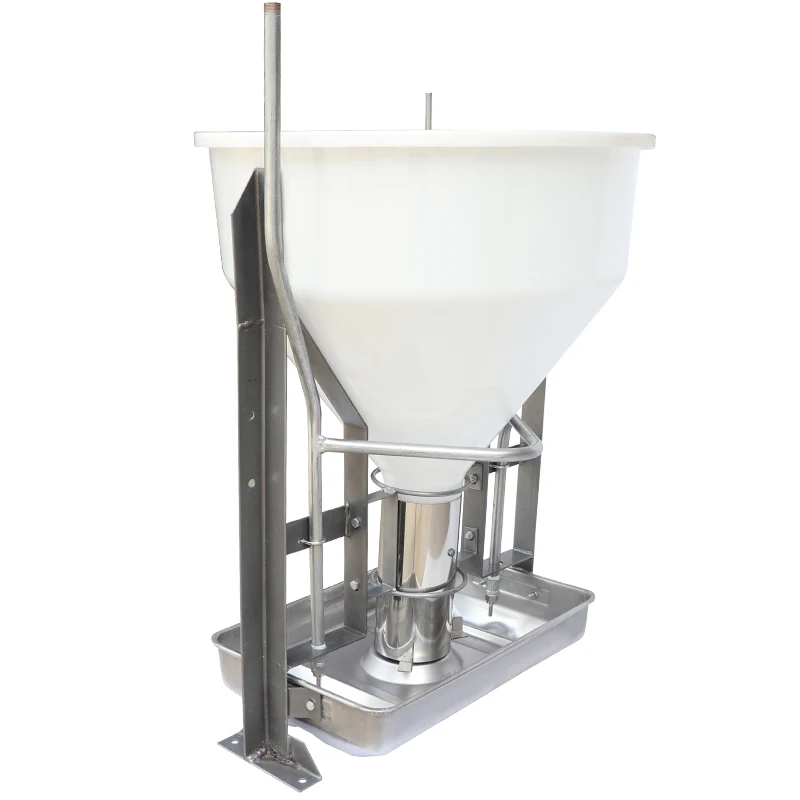 80kg Wet and Dry Pig Feeder Stainless Steel Pig Feed Trough Livestock Automatic Feeders for Pigs