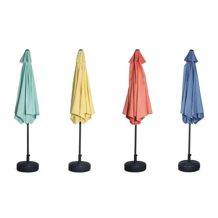 9ft Waterproof Outdoor Garden Patio Umbrella with Push Button Tilt and Crank,market Umbrella Parasols with Base Custom Logo 1.5m