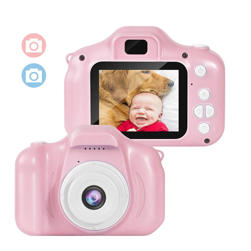 
Kids Digital Camera Video Mini Rechargeable Camcorder 2 Inch IPS Screen for Girls Children Toddler 3-10 Year Old Birthday Gift 